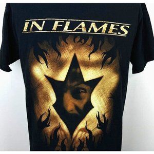 Vtg 2003 In Flames Swedish Heavy Metal Concert T Shirt Large North American Tour